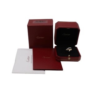 Cartier Trinity Small Model Rolling Tri-Color 18 Karat Gold Band Ring Box & Papers 画像 5