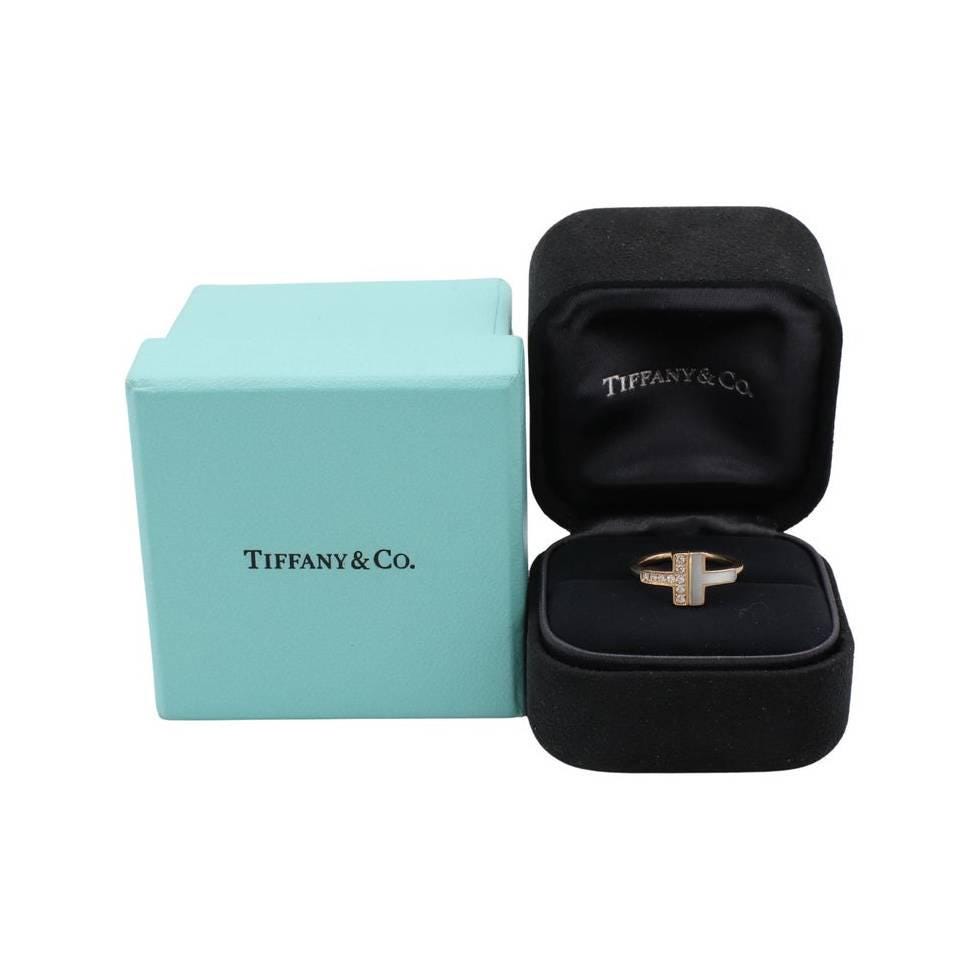Tiffany & Co. Tiffany T. Wire 18K Rose Gold Natural Diamond Mother