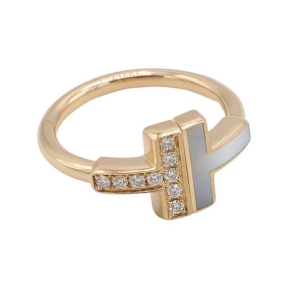 Tiffany & Co. Tiffany T. Wire 18K Rose Gold Natural Diamond