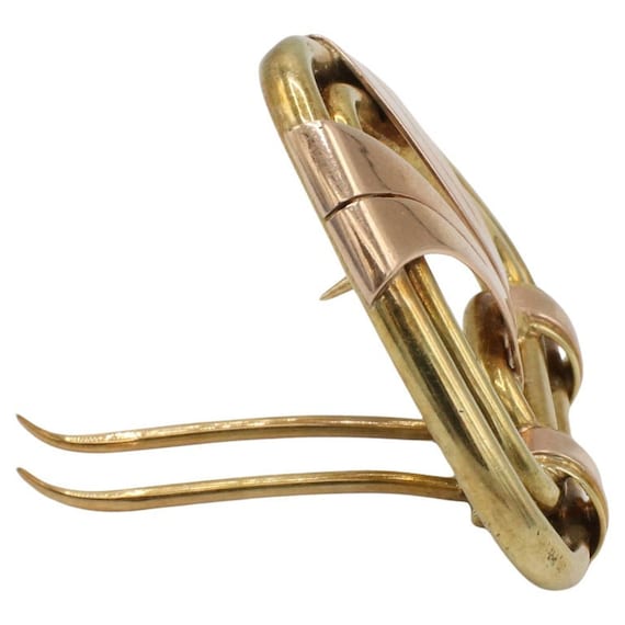 Tiffany & Co. Retro 14K Yellow and Rose Gold Clip… - image 5