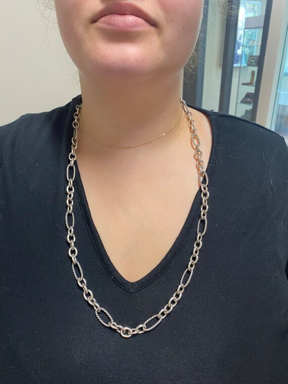 David Yurman Sterling Silver Oval Chain 
