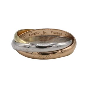 Cartier Trinity Small Model Rolling Tri-Color 18 Karat Gold Band Ring Box & Papers 画像 2