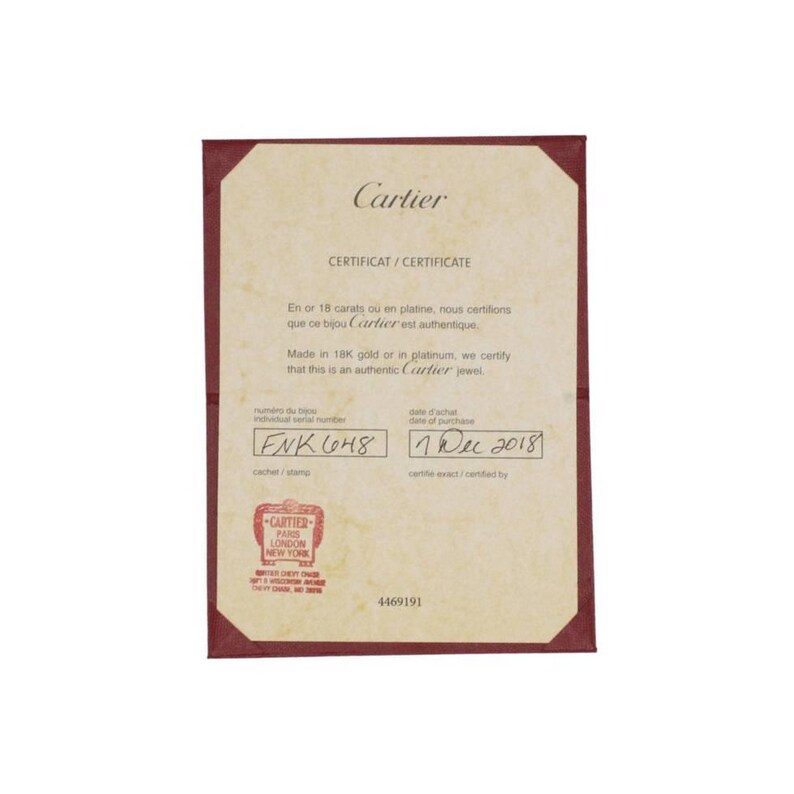 Cartier Trinity Small Model Rolling Tri-Color 18 Karat Gold Band Ring Box & Papers 画像 6