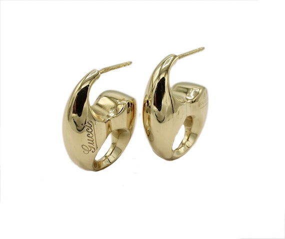 GUCCI Marina Chain Link 18 Karat Yellow Gold Earri