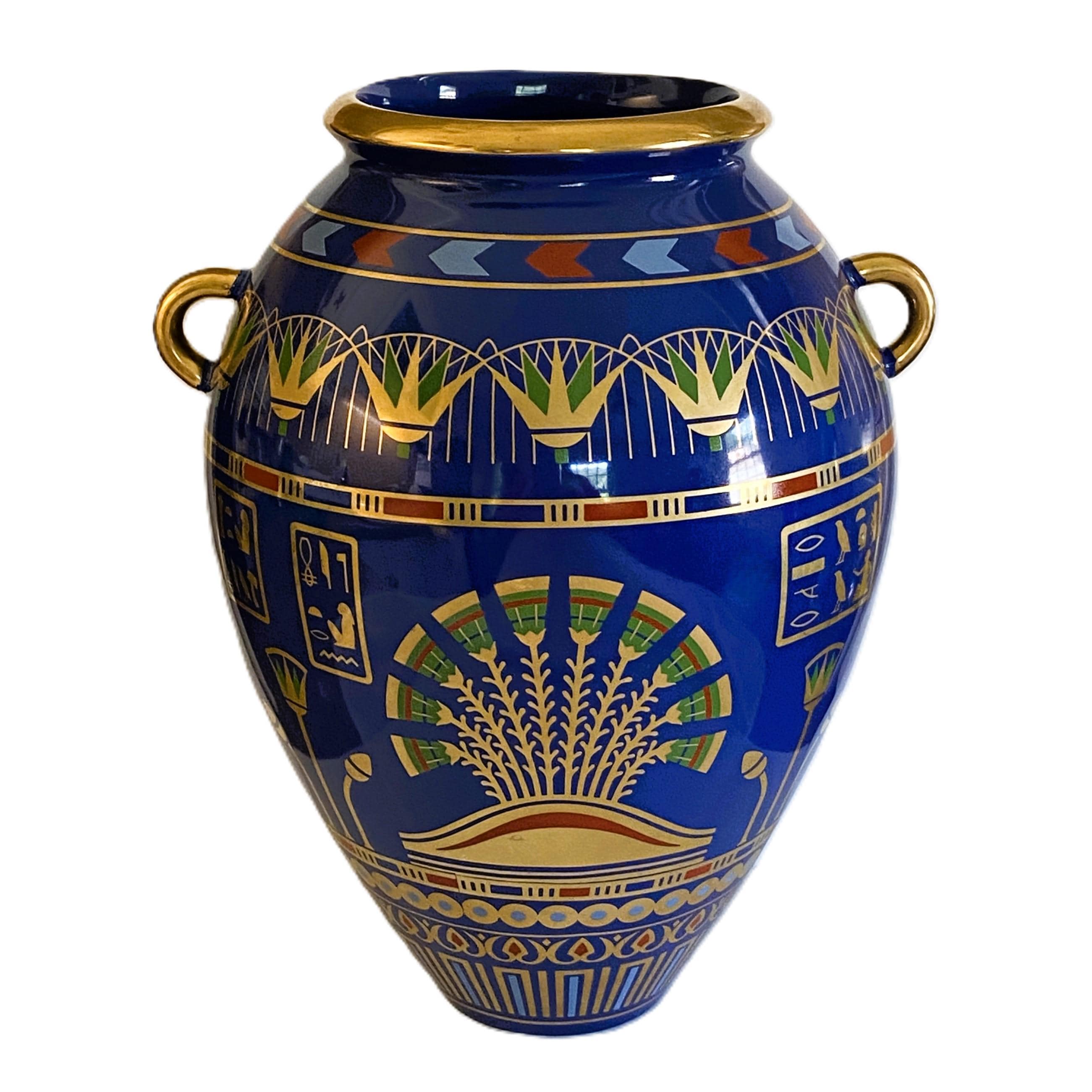 Vintage Golden Vase of Bast, Franklin Mint 1987, Roushdy Iskander
