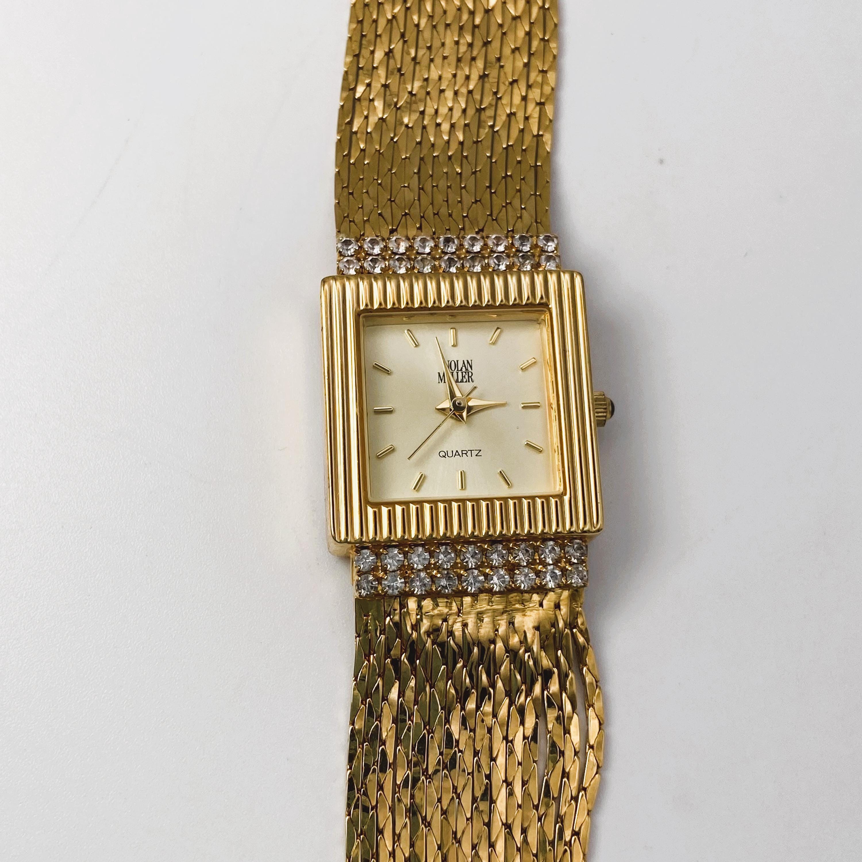 Vintage Nolan Miller Bracelet Watch, Glamour Collection