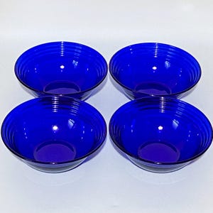 Bormioli Rocco Cobalt Blue Bowls - Etsy