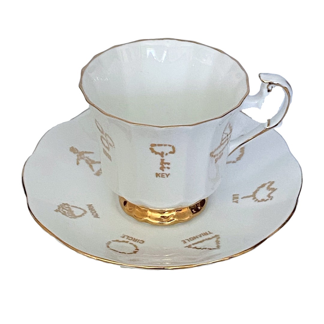 Vintage Red Rose Tea Cup of Fortune Tea Cup and Saucer Taylor Etsy