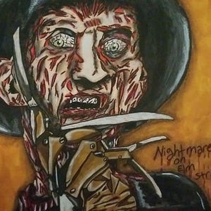 Freddy Krueger Art Print: Horror Icon Illustration (Digital Download 8.5x11 inches)