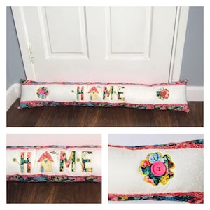 Happy Home Draught Excluder Pattern (PDF digital download)
