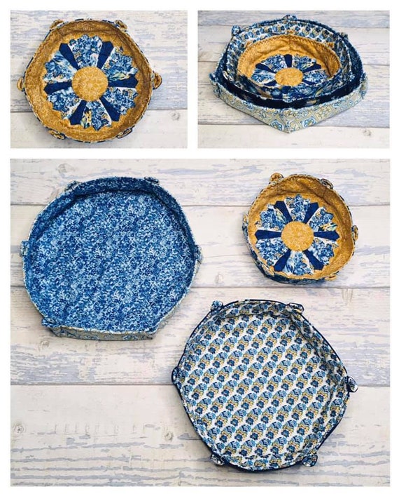 Hilary Hexagon Bowl Set of 3 Pattern (PDF Digital Download) - Etsy