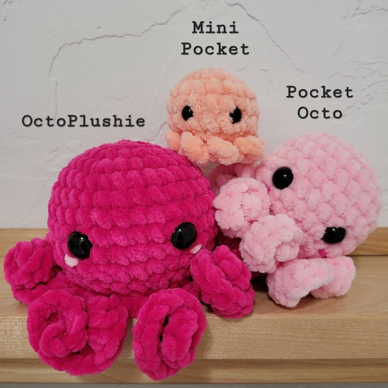 PDF-OctoPlushie Rattle No Sew Crochet Pattern With Crochet Eye Instructions image 10