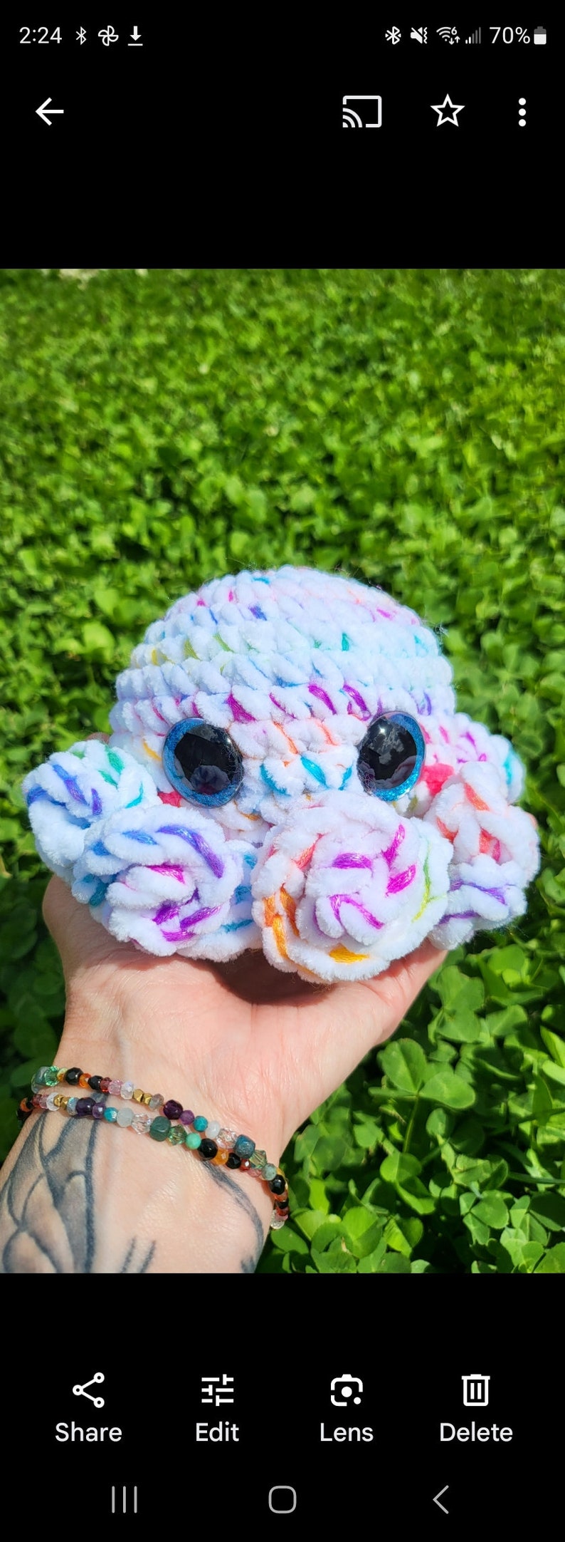 PDF-OctoPlushie Rattle No Sew Crochet Pattern With Crochet Eye Instructions image 2