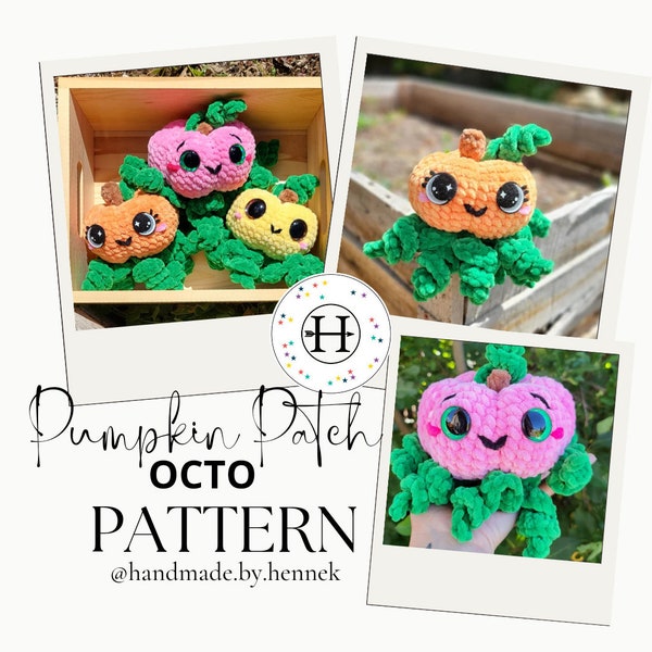 PDF-Pumpkin Patch Octo Crochet Pattern Amigurumi