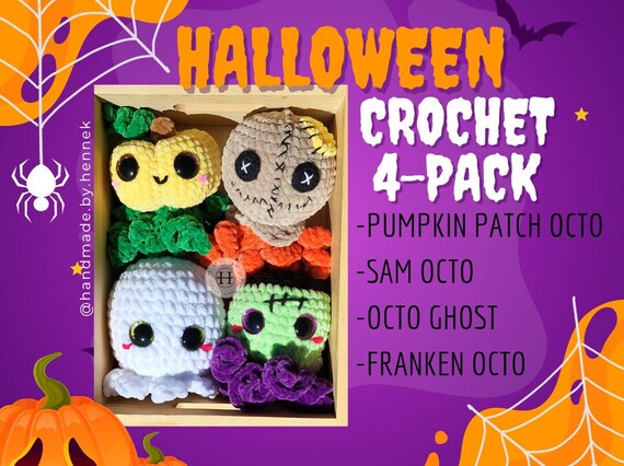 PDF-Halloween Pattern 4-PACK