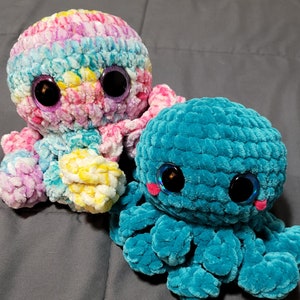 PDF-OctoPlushie Rattle No Sew Crochet Pattern With Crochet Eye Instructions image 7