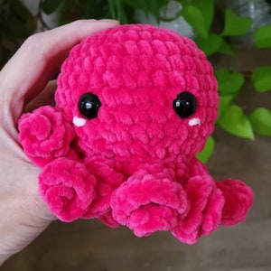 PDF-OctoPlushie Rattle No Sew Crochet Pattern With Crochet Eye Instructions image 8