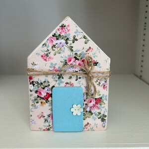 Wood House, Decoupage, Mantle, Shelf, Tray