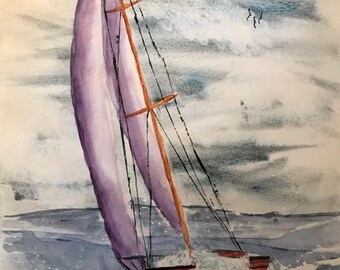 The sail boat