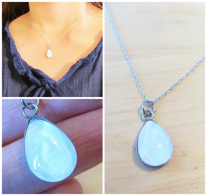 Mom Gift Breast Milk Drop Necklace Ashes Placenta Hair Etsy