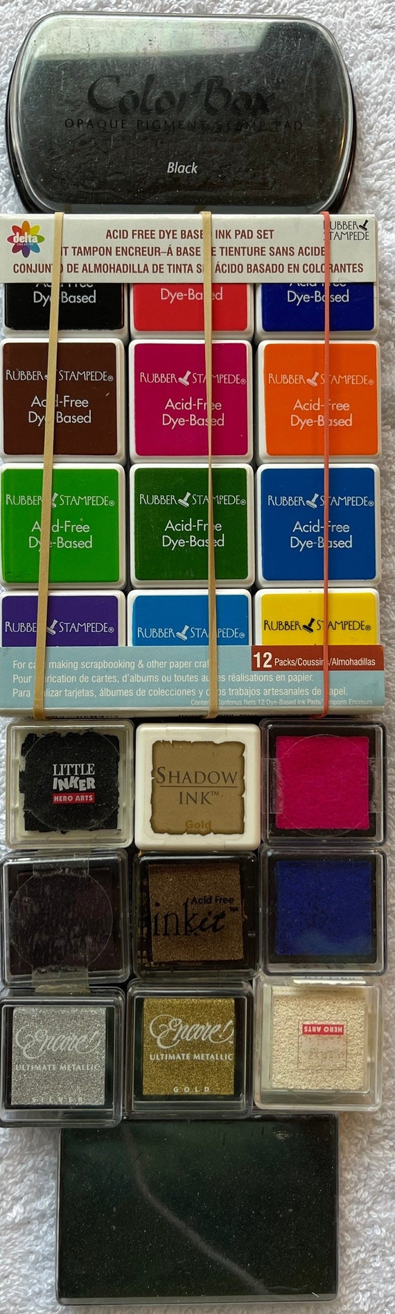 Memories India Ink Black Dye Ink Pad, Black Stamp Ink Pad