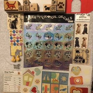CATS & DOGS 11 Stamps, Stickers, Buttons, Die Cuts - Creative Memories, Laser Stick-On-Decals - S3
