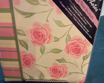 Westtrim Floral Premade Scrapbook Album Kit from 2005: Westrim Crafts, Stickers & Pages - Just Add Photos! - GB5