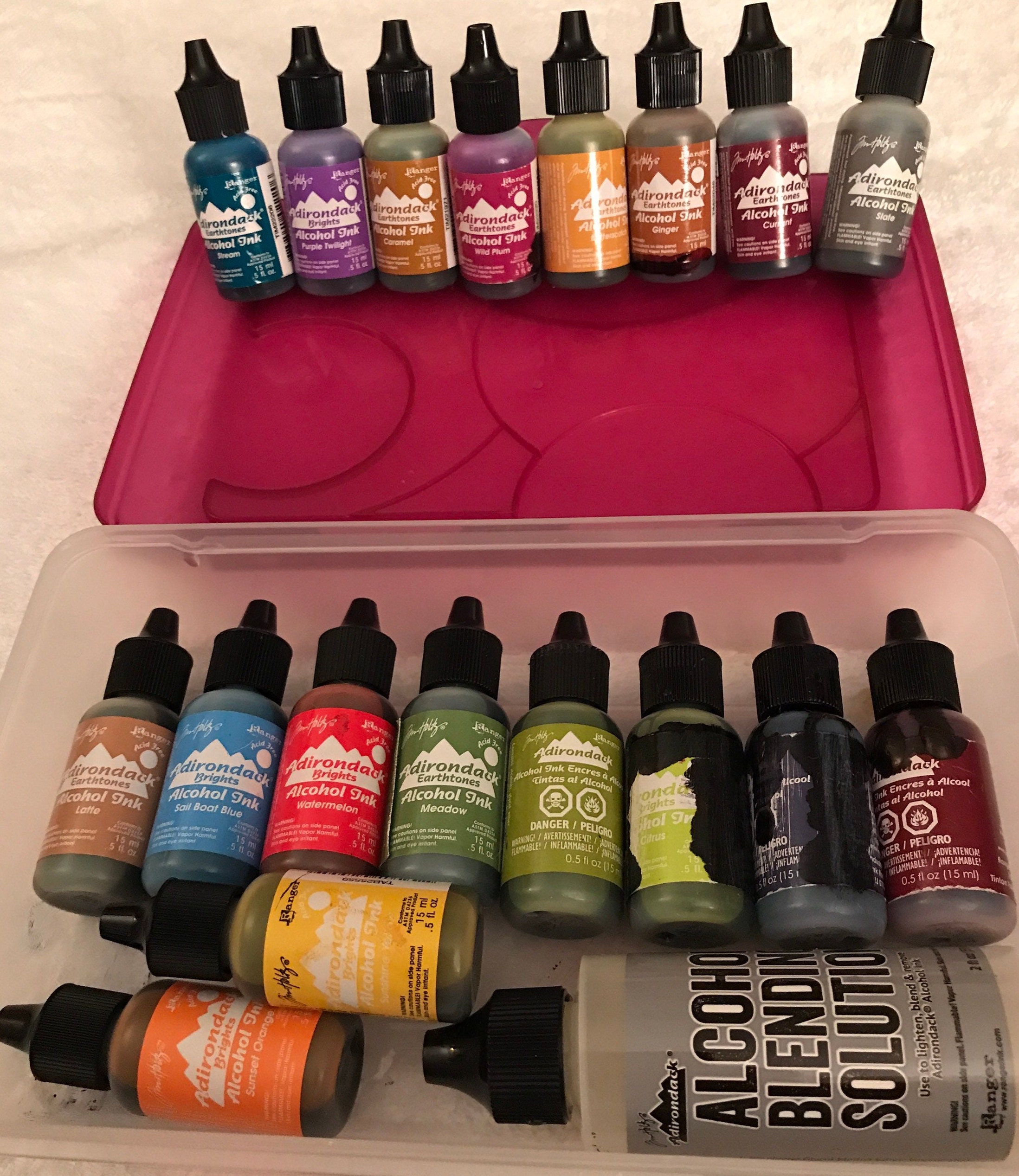 My color chart for Ranger Adirondack inks  Alcohol ink crafts, Alcohol ink  glass, Alcohol ink
