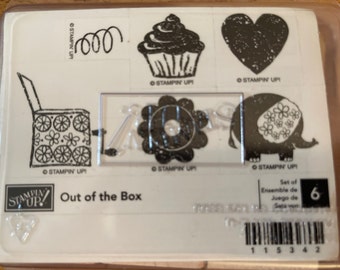 Stampin’ Up! Rubber Stamps - Out of the Box - 6 Unassembled Stamps - G2