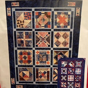 Bits & Pieces Quilt Pattern: Appliquéd Blocks, Complete Instructions - GB4