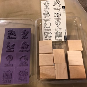 Stampin’ Up Very Punny Stamp Set  - 8 Stamps - Approximately 1 1/2” x 1 1/2” - New - Scrapbooking, Cards - I1