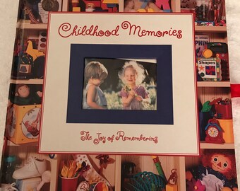 Childhood Memories Photo Album: Die Cut Frames, 32 Photos - Premade - Just Add Photos - M3