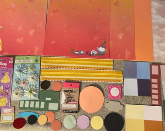 Belle Scrapbook Kit - Beauty and the Beast - Disney 12x12 Paper & Stickers -  ~152 items  - MTL112