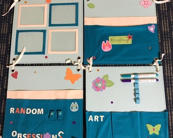 Bulletin Board for School, Reading, Art, Tools, Photos - Unique - Handmade - M1