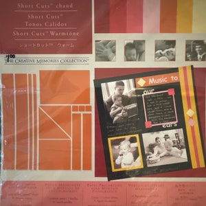 The Creative Memories Collection Short Cuts - Warm -  91 Borders and Other Shapes for Scrapbooking & Card Making - NIP - F3