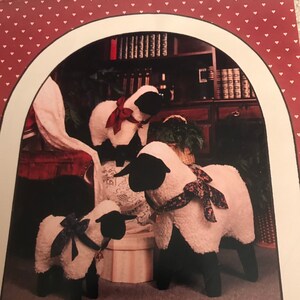 Pattern - Woolly Sheep by Unique Designs by Anita from 1990 - 12”, 16”, 20” sheep patterns - NIP - Free Shipping!    M3R