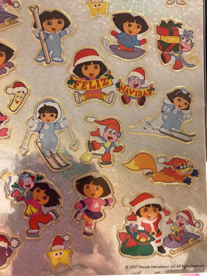 Sandylion Dora the Explorer 90 Stickers Including Christmas - Etsy