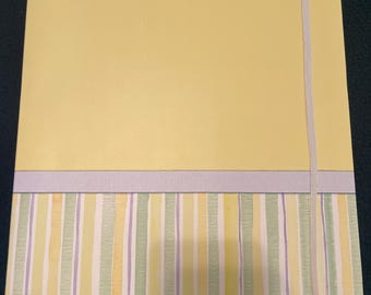 Yellow Top-Loading Scrapbook w/ 15 pages - New - 8 1/2” x 11” Scrapbook Album - F4