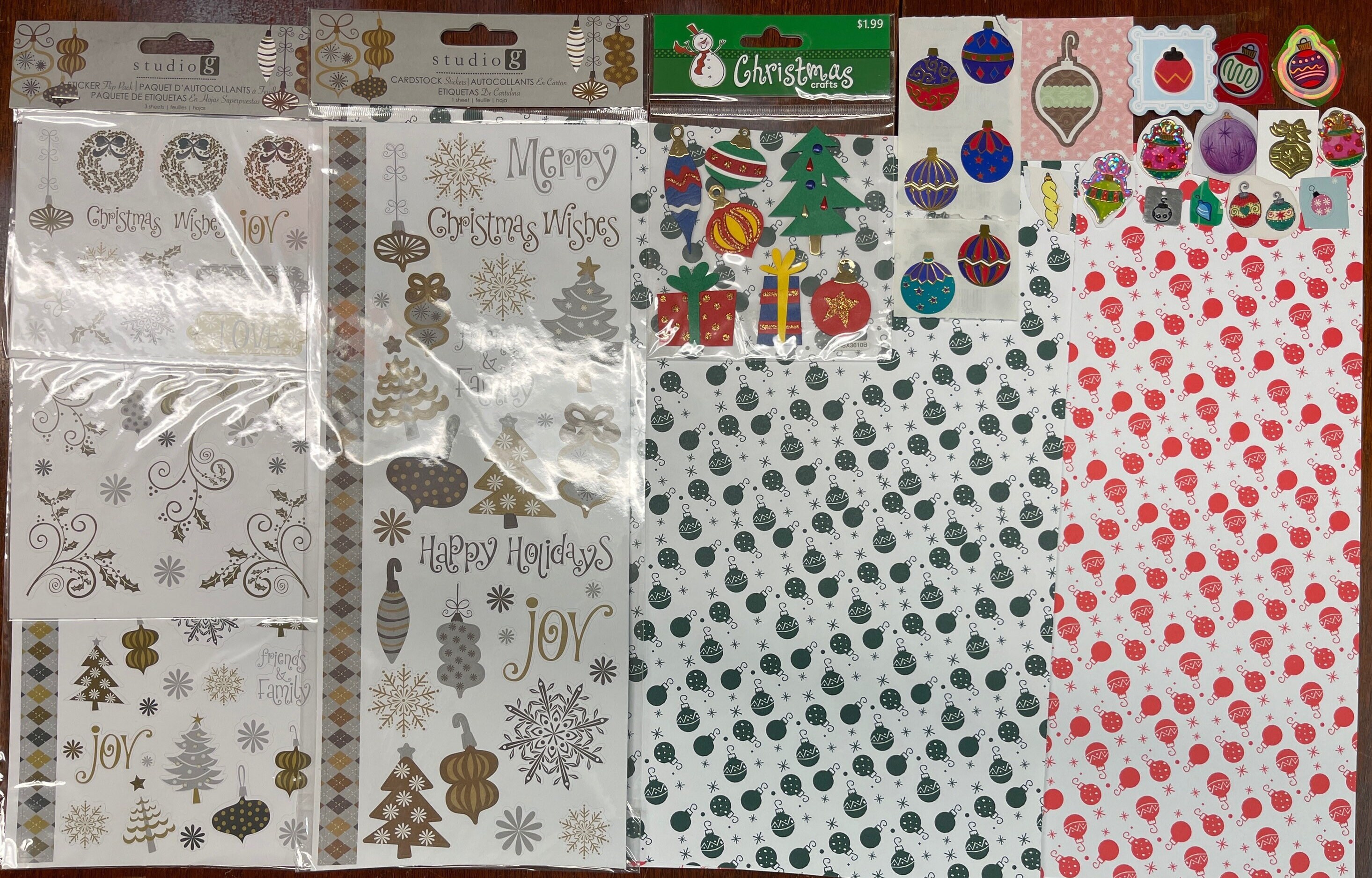 247 Items Christmas 8 Pages 12 X 12 Scrapbook Paper & -  UK in 2023