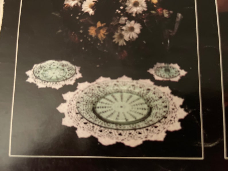 More Antique Doilies AND Crocheted Doilies & Placemats 2 Books Leisure