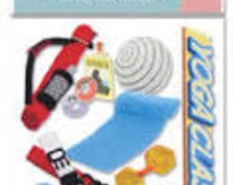 Jolee's Boutique Yoga Stickers - SPJB448 - 9 Stickers - New in Package - Scrapbooking & Card Making Embellishments - Wire2