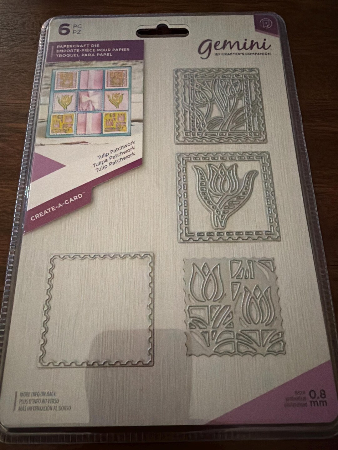 GEMINI by Crafter’s Companion - Tulip Patchwork - 6 Dies - Papercraft ...