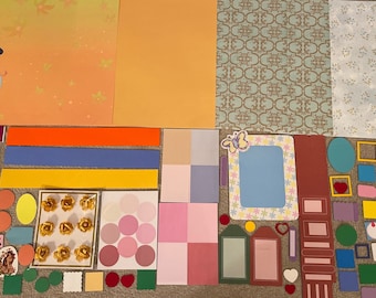 JASMINE Scrapbook Kit from Aladdin Disney 12x12 Paper, Stickers, Embellishments - 155 items - MTL119