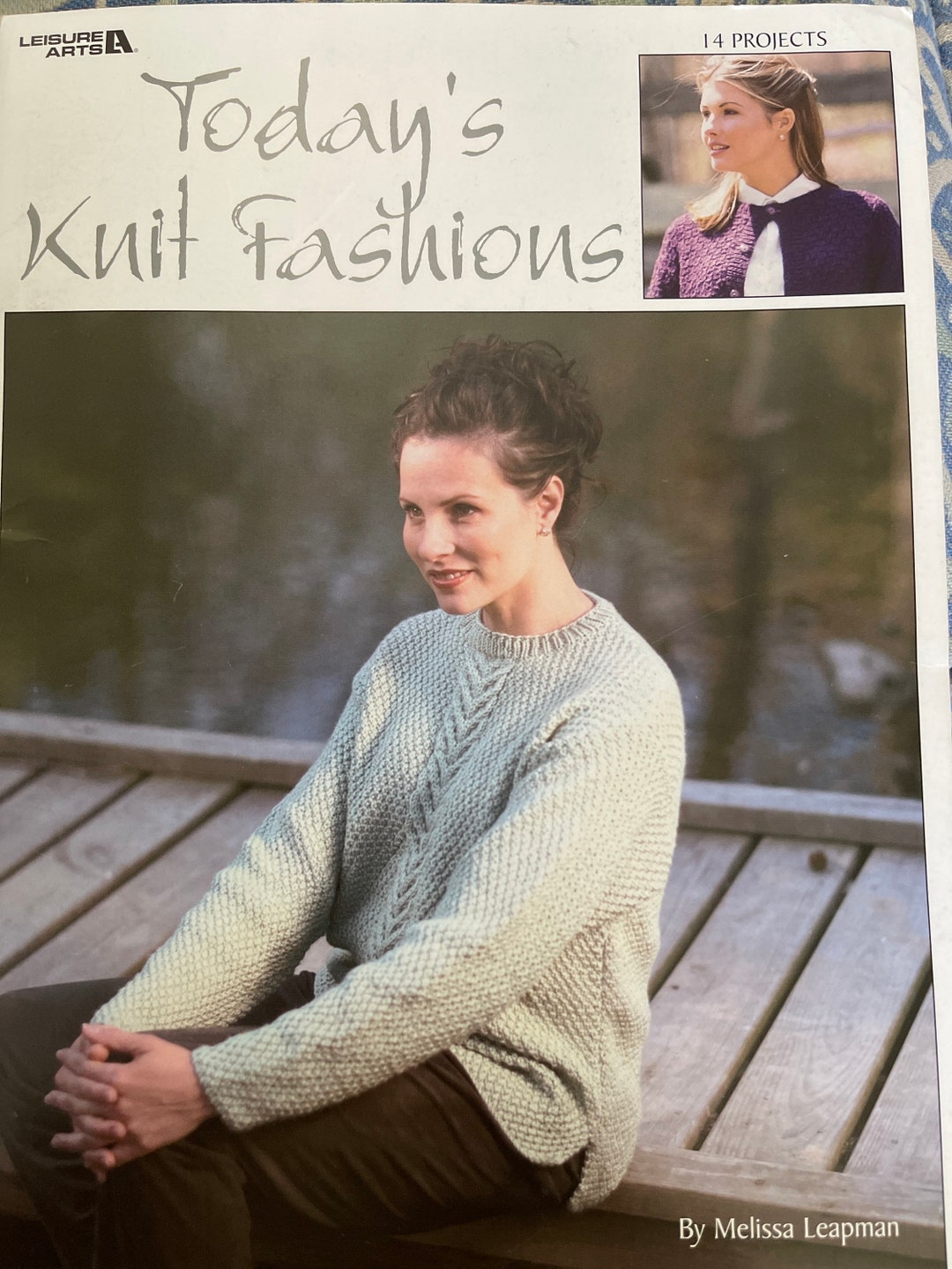 トップス vintage asymmetry border design knit Vintage 1940's Short Sleeve Sweater Top Knitting Pattern