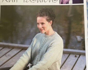 Knitting Patterns - Today’s Knit Fashions #3316 from 2002 - 14 Projects - 42 pages - F3