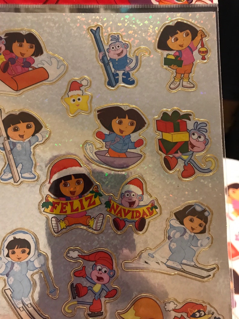 Sandylion Dora the Explorer 90 Stickers Including Christmas - Etsy