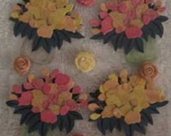 Jolee's Boutique Tulip & Rose Stickers:  SPJB235 - 9 Stickers - Scrapbooking Card Making - Wire2
