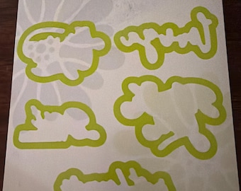 Fun Stampers Journey - Everyday Script Die Set - 5 Die Templates - DI-0405 - Papercraft Die - Create-A-Card - New - M3