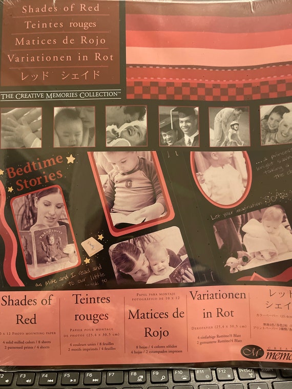 Creative Memories Red Photo Mounting Paper: 10”x12” Acid-Free