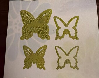 Fun Stampers Journey - Art Butterfly - 6 Die Templates - DI-0007 - Papercraft Die - Create-A-Card - New - M3